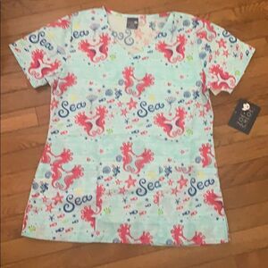 Zoe & Chloe scrub top